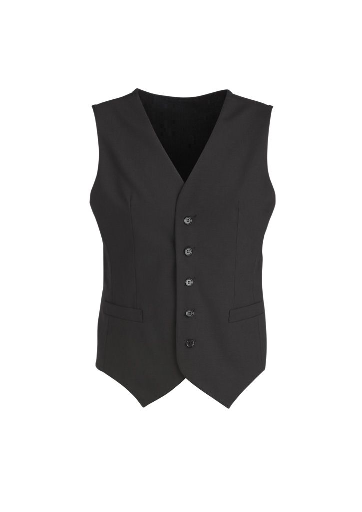 Biz Corporates 94011 Comfort Wool Stretch Mens Peaked Vest